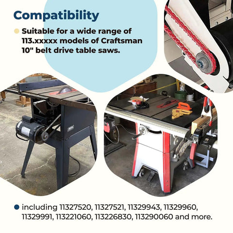 Two And A Half Inch Table Saw Pulley With Keys For Five Eighth Inch Keyed Shaft Fits Ten Inch Contractor Saw Durable Beefy Belt Drive Upgrade For Smooth Precision And Long Life Ready To Install on Craftsman saw