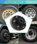 Trailer Hub Kit For 5200 To 6000 Lbs Trailers Six On Five Point Five Inch Bolt Pattern with EZ Lube Bearings