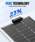 High Efficiency Bifacial Solar Panel Kit 2x100W Monocrystalline Off Grid PV Modules with 23% conversion rate