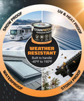 Waterproof Sealant Tape That Stops Leaks Fast And Sticks Tight For 15 Plus Years 4 Inch By 20 Foot Roll Weatherproof For RVs Roofs Pools Boats And Gutters Built For Harsh Weather From Minus 40 To 190 Degrees No Primer Needed in various weather conditions.