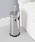 Metal Toilet Plunger With Holder No Fuss Hidden Canister Keeps Your Bathroom Clean And Clog-Free Compact Storage