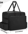 Black Camp Oven Carry Bag For Camp Chef Stove Combo And Hike Crew Outdoor Gas Camping Oven Durable Portable Cover with dimensions