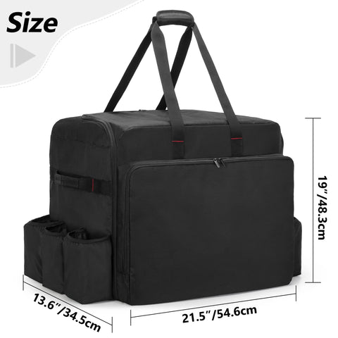 Black Camp Oven Carry Bag For Camp Chef Stove Combo And Hike Crew Outdoor Gas Camping Oven Durable Portable Cover with dimensions