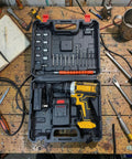 All In One Cordless Drill Driver With Rechargeable Battery Multiple Drive Modes And Adjustable Torque designed for easy home DIY tasks in case.