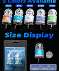 Two Pack Deep Drop Water Activated LED Fishing Lamp For Swordfish Deep Sea Angling 10mm LED Beads 3X5X Brighter Diamond Style