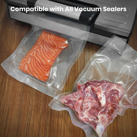 Vacuum Sealer Bags 2 Pack 11x20 Rolls BPA-Free Heavy-Duty Commercial Grade Durable Custom Size For Airtight Food Storage