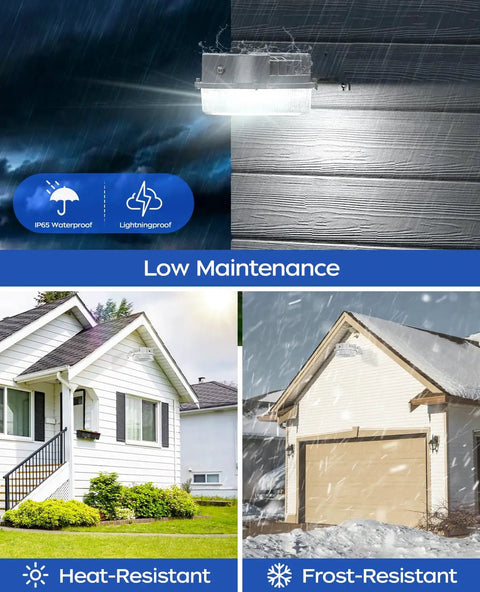 Led Barn Light Outdoor Flood Security Light 42W 5000K Dusk To Dawn LED Flood on house exterior