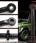 Front Adjustable Track Bar For 2005 To 2016 F250 F350 4x4 With 0 To 8 Inches Travel, Forged Panhard Bar For Beefed-Up Stability, Precise Alignment, Smoother Handling, Reduced Sway, And Tire Wear Prevention. black forged steel track bar for lifted Ford 4x4