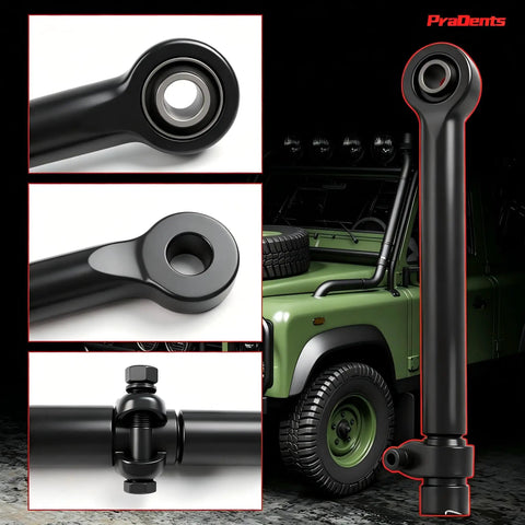 Front Adjustable Track Bar For 2005 To 2016 F250 F350 4x4 With 0 To 8 Inches Travel, Forged Panhard Bar For Beefed-Up Stability, Precise Alignment, Smoother Handling, Reduced Sway, And Tire Wear Prevention. black forged steel track bar for lifted Ford 4x4