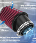 62mm air filter component of Stage 2 Beefed Up Carburetor Exhaust Muffler Kit For Predator 212cc 224cc 196cc Engines And Coleman CT200U
