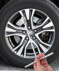 T Handle Socket Wrench Set with Serious Grip for Lug Nuts and Auto Repairs, hand holding wrench near car wheel.