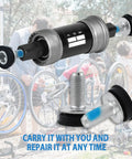 Bike Hex Crank Arm Bolts With Caps 8mm Metal Screws For Square Cranksets and Bottom Brackets in outdoor repair scene