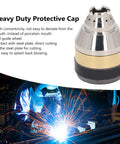 Built Tough Heavy Duty Torch Nozzle Guard For Plasma Cutting Protective Cover in copper and brass, with air guide slots