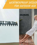 Rugged Outdoor Towel Rack For Hot Tub And Mudroom, Rustproof Aluminum Towel Hooks With Hardware Included by poolside.