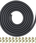 Gas Line Hose Kit With Eight Foot Length Three Sixteenth Inch ID Twin Layer Built Tough Oil Resistant Fuel Hose With Twenty Clamps