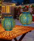 2 Pack Solar Lanterns Outdoor Lights Waterproof Garden Patio Decor Auto On At Dusk For 6 Hours Warm White 7 Lumens Cozy Yard Vibe