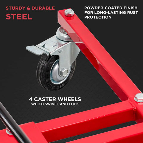 Auto Panel Tree Paint Stand Holder With Adjustable Center Post And Six Height Adjustable Hook Levers Securely Hang Two Car Panels caster wheels