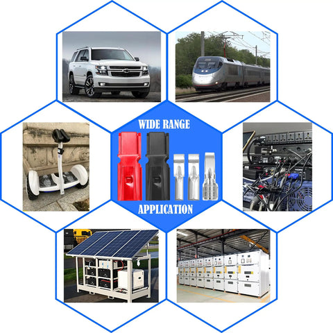 Power Connectors Kit for Quick Disconnect Battery and Modular Terminals AWG 10 to 20 Amp application in vehicles and machinery