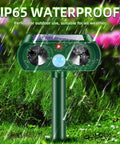 4 Pack Upgraded Sonic Ultrasonic Deer Repellent Devices With Solar Power Waterproof Outdoor Motion Sensor Deterrent for yard