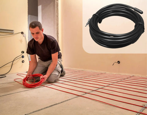 Installing Smart Universal Temperature Floor Sensor for Radiant Underfloor Heating NTC 10K Ohm Probe with 15Ft Cable