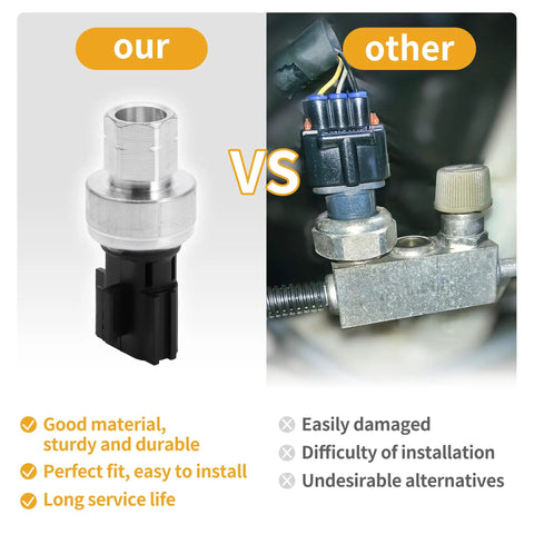 Comparison of MR306627 Air Conditioning Pressure Switch Sensor For Mitsubishi Lancer 2.0L 2008 2017 with other sensor in vehicle