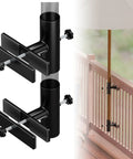 Heavy Duty Patio Umbrella Holder For Deck Railing Adjustable Clamp Mount Base For Balcony Outdoor Umbrella Stand with railing
