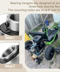1 Inch Live Axle Bearing Kit fits Azusa axles and common kart builds including mini bikes trikes and off-road ATVs