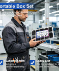 430 Piece No Sweat M3 Hex Socket Self Tapping Screws Assortment Kit In Black Carbon Steel With Allen Keys displayed in a transparent box.