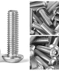 Size Ten By Thirty Two Threads Per Inch Button Head Socket Cap Screws 304 Stainless Steel With Allen Hex Drive 50 Pieces