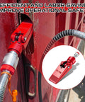 Heavy Duty Hydraulic Wedge Spreader 1/2 Ton Capacity With 3 1/4 Inch Max Opening And 1/4 Npt Port, showing connection in vehicle frame.