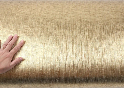 Hand touching Peel And Stick Faux Rust Metal Wallpaper For Doors And Counters Easy DIY Self Adhesive Moulding Trim Upgrade