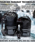 Faraday Tote Dry Bag 7L Capacity Waterproof Signal Blocking For Phones Tablets Radios On The Go, Data Privacy And EMP Shield