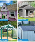 Kill The Stale Air In Chicken Coops Or Sheds With This 20W Solar Dual Exhaust Fan in various enclosures for ventilation.