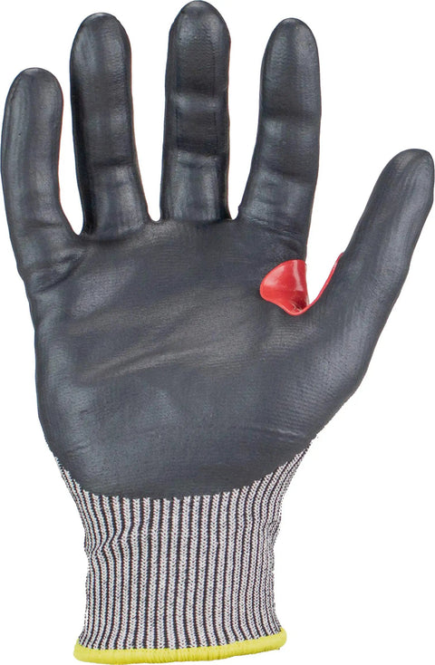 Touchscreen Foam Nitrile Cut Resistant Glove With Command Tech For Wet And Greasy Grips No Slip A6 Cut Rating HPPE Steel Knit Palm