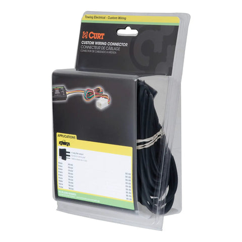 Custom Wiring Connector For 4 Way Flat Socket Plug And Play 2 Wire System Tail Light Converter Included Easy OEM Socket Install packaging