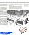 2 Inch Aftermarket Adjustable Steering Column Shift Linkage Kit For Easier Quick Shifts And Smoother Pedal Response Plug And Play Install Durable Aluminum Construction Easy Install Eliminates Transmission Wiring Hassles, install instructions and parts layout