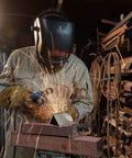 Welder using 20 Piece Aluminum Welding Plates 2 By 4 Inch One Eighth Inch Thick For TIG MIG Arc Welding Practice Sheets