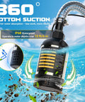 Cordless Submersible Water Pump With 1268 GPH High Flow 100W Motor 13Ft Submersion 26Ft Lift depicted in use