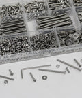 Heavy Duty 1040 Piece M3 Screw Kit With Nuts, Washers And Hex Wrench Includes M3 Screws From 6mm To 40mm Range for 3D printers.
