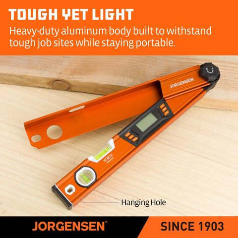 Digital Angle Finder And Protractor Level Brings Boss Level Precision For Nailing Every Woodworking Cut Dead On Accuracy heavy-duty aluminum protractor tool