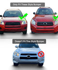 Comparison of Toyota RAV4 2009-2012 bumpers for Left And Right Front Bumper Tow Hook Eye Cover Caps compatibility