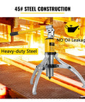 Hella Tough 15 Ton Hydraulic Gear Puller Kit featuring adjustable two or three jaw design, heavy-duty steel construction.