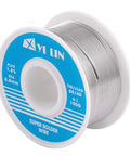 60 40 Tin Lead Rosin Core Solder Wire 0.8mm 100g for electrical soldering with blue label showing specifications