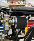 60 PPI Coarse Polyurethane Foam Filter Sheet on motorcycle engine air filter, washable, reusable, cut to size 18x12x0.6 inches.