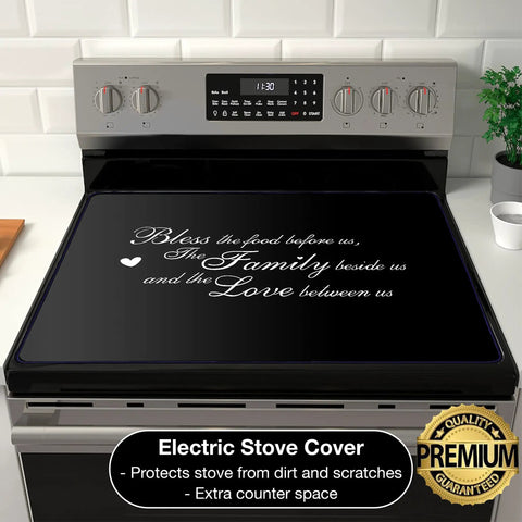 Thick Natural Rubber Stove Top Cover For Electric Stoves Washers And Dryers, 28.5x20.5 Inch glass top protector on electric stove