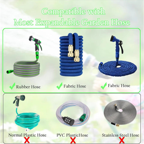 Premium Expandable Hose Repair Kit With Dual Channel Sealing Connectors For Retract Water Hose End Fixing Leaks 25 To 100 Ft Lengths Without Need To Replace Ends Or Tools In Garden Set.