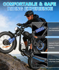 Rider on Powerful 1500W Electric Bike for Adults with 48V 20Ah Battery, 20 Inch Fat Tires, Off-Road, All Terrain Beast Ebike