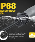 7 Pin Trailer Plug With IP68 Waterproof Seal Detachable 7 Way Round RV Style Trailer Side Connector submerged in water