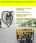 Gas Generator Carb Kit P27-1D OEM For Champion Predator Generac 420cc 439cc 459cc GX390 Powered Generators And Clones