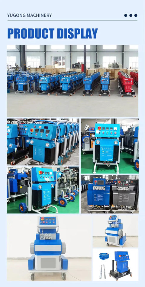 Heavy Duty Polyurea Spraying Machine And Hydraulic Coating Equipment For Professional Waterproofing Projects displayed in various angles.